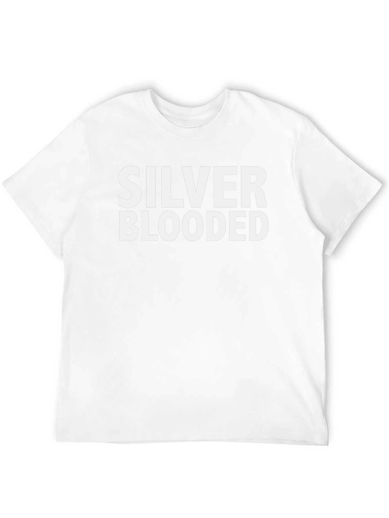 Silver Blooded Graphic Tee - Black Crew Neck
