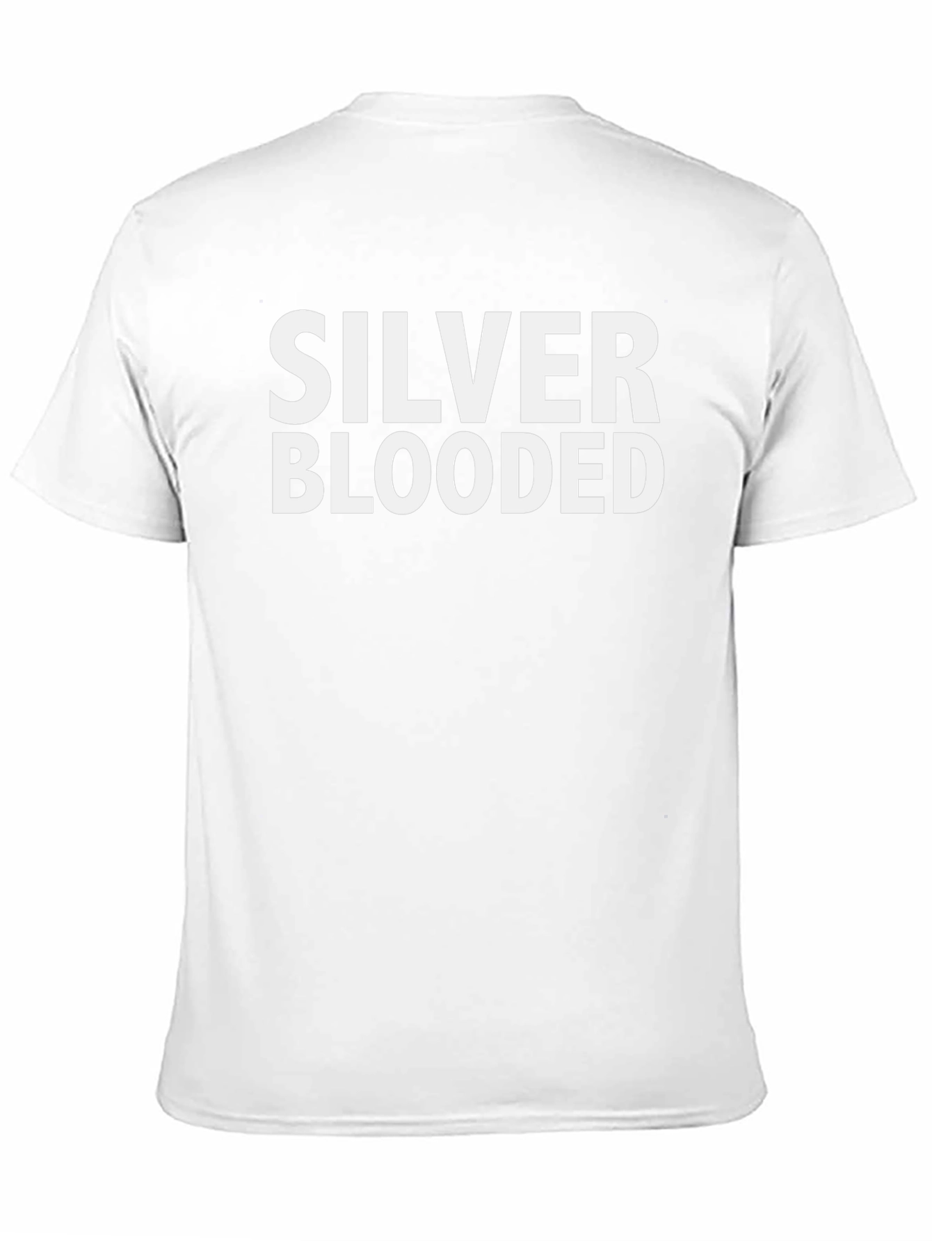 Silver Blooded Graphic Tee - Black Crew Neck