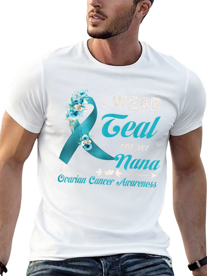 Teal Nana Ovarian Cancer Awareness T-Shirt
