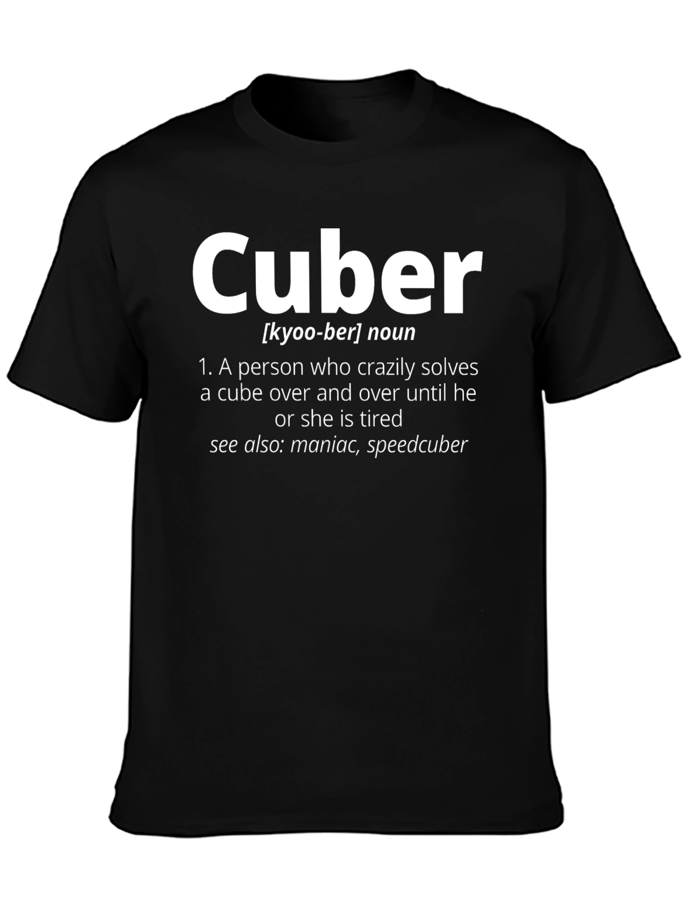 Cuber Definition T-Shirt - Solve the Cube