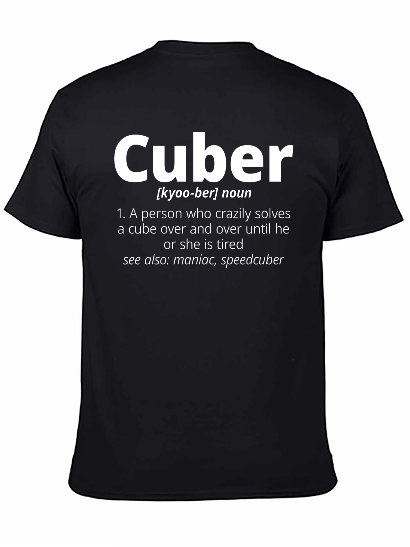 Cuber Definition T-Shirt - Solve the Cube