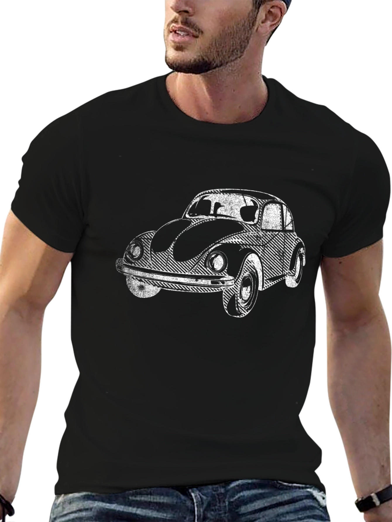Classic Car Graphic Tee - Black