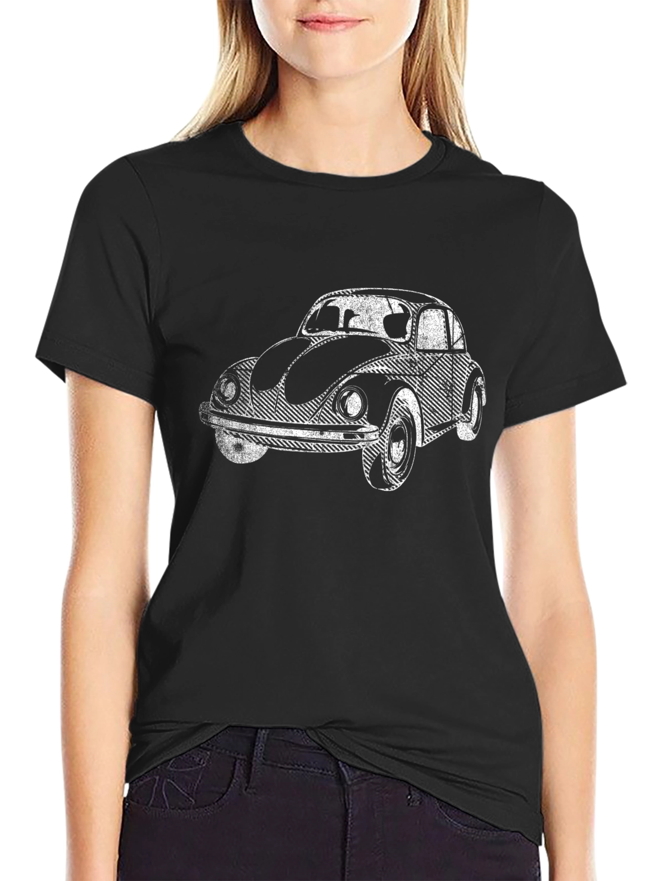 Classic Car Graphic Tee - Black