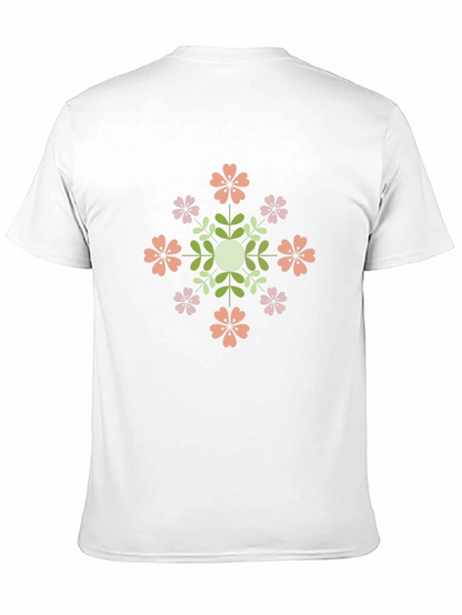 Floral Mandala Black T-Shirt