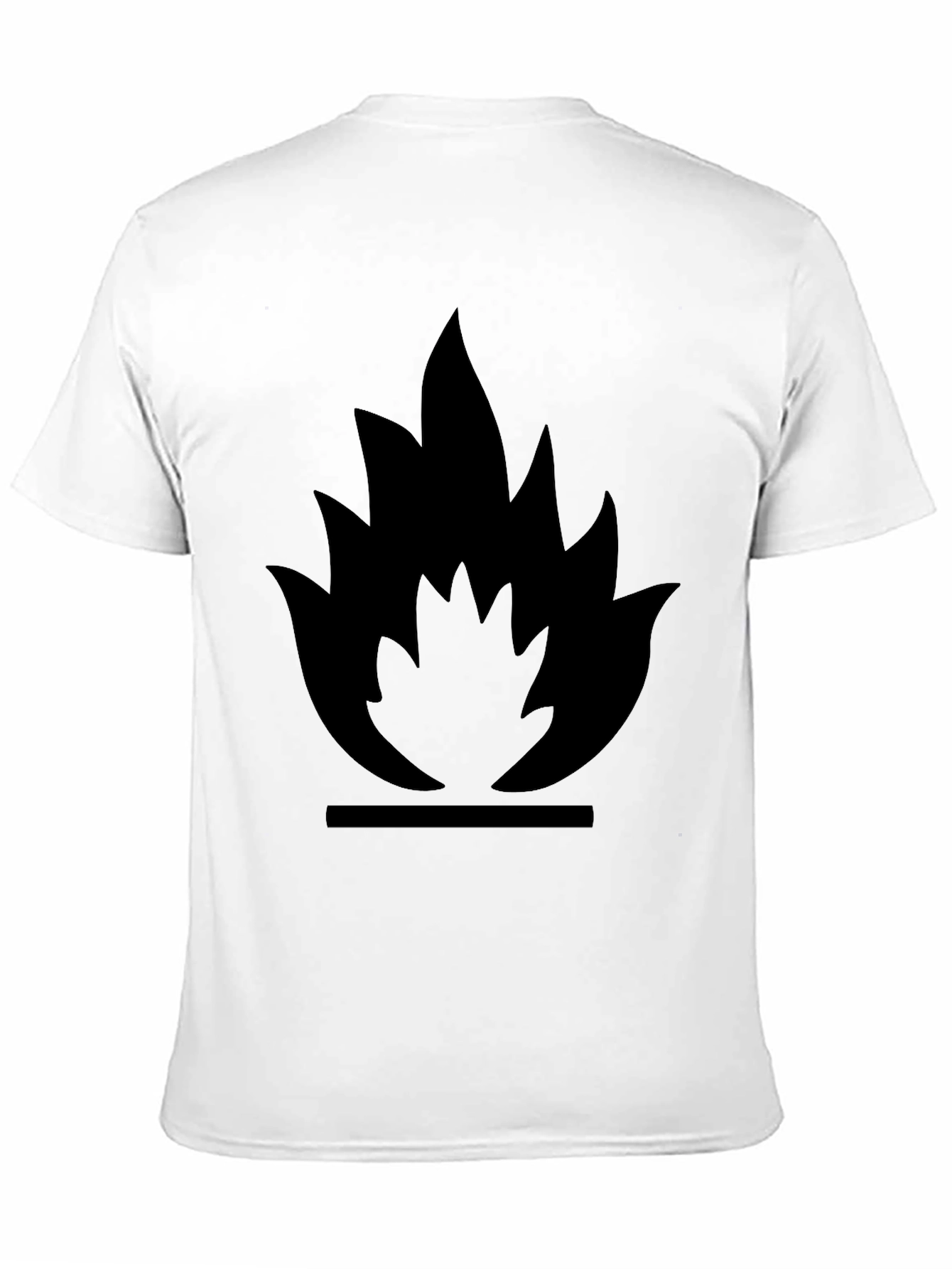 Flammable Symbol Black Graphic Tee