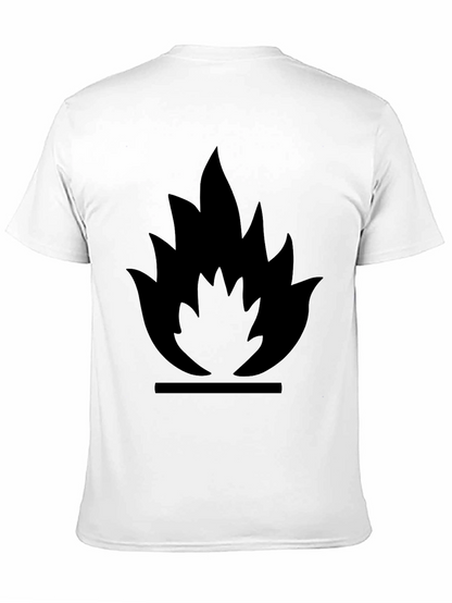 Flammable Symbol Black Graphic Tee