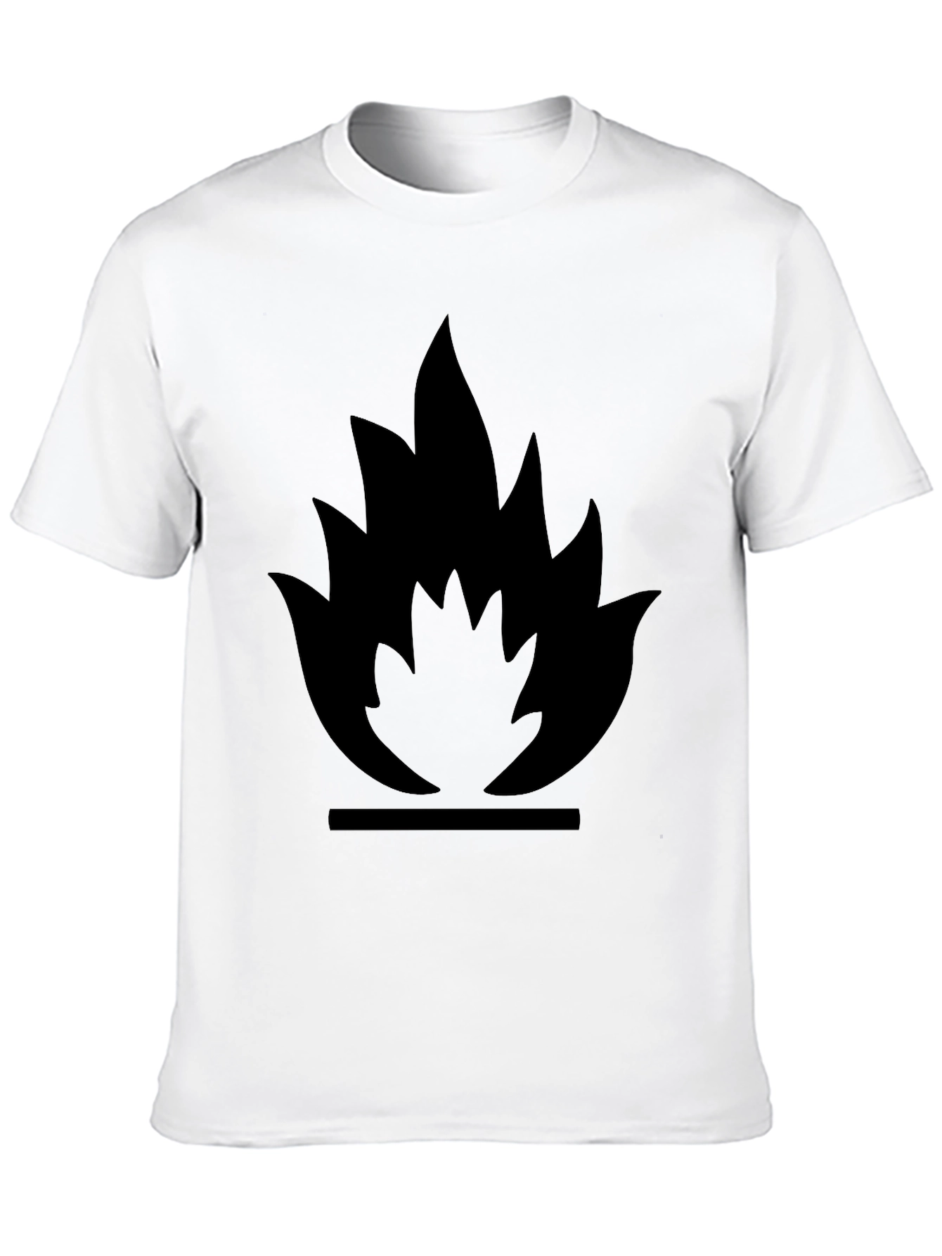 Flammable Symbol Black Graphic Tee