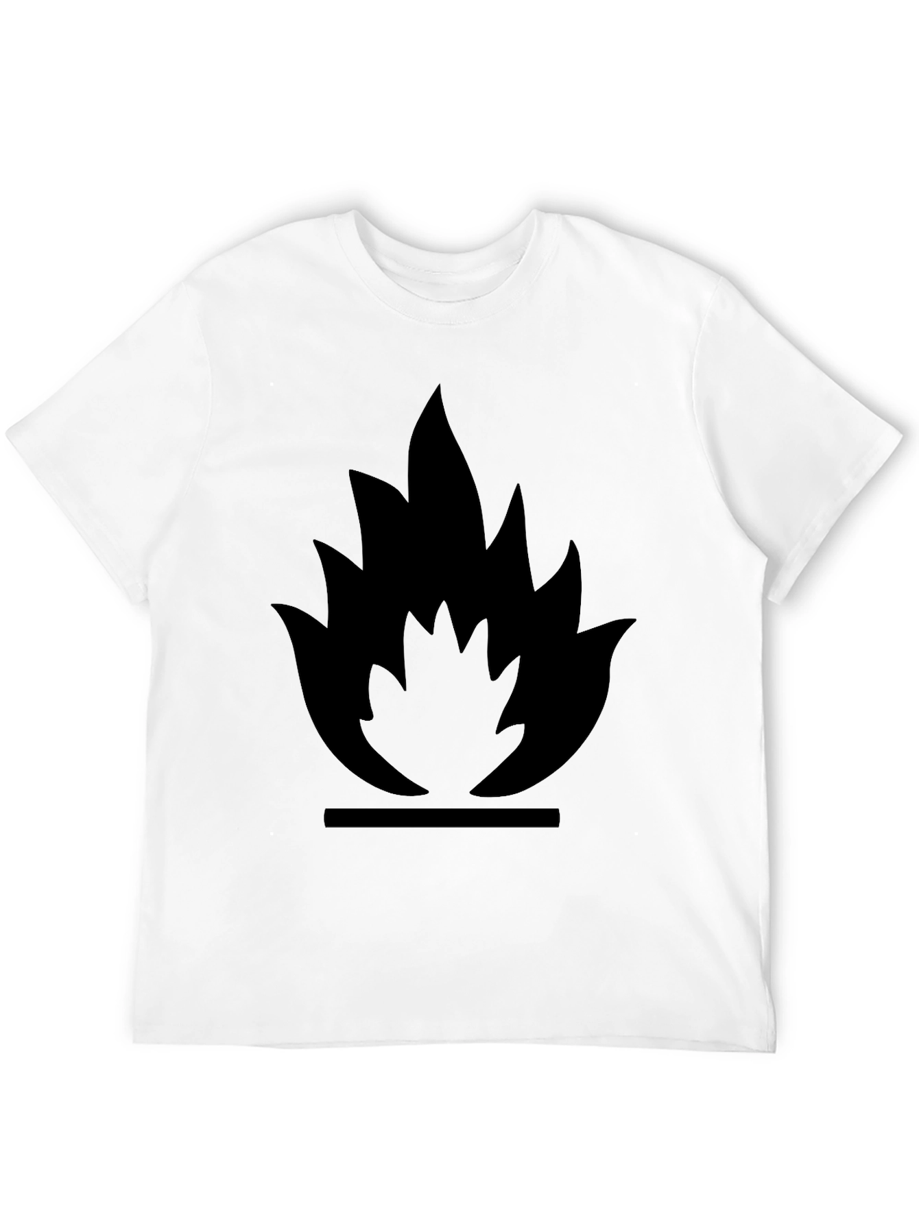 Flammable Symbol Black Graphic Tee