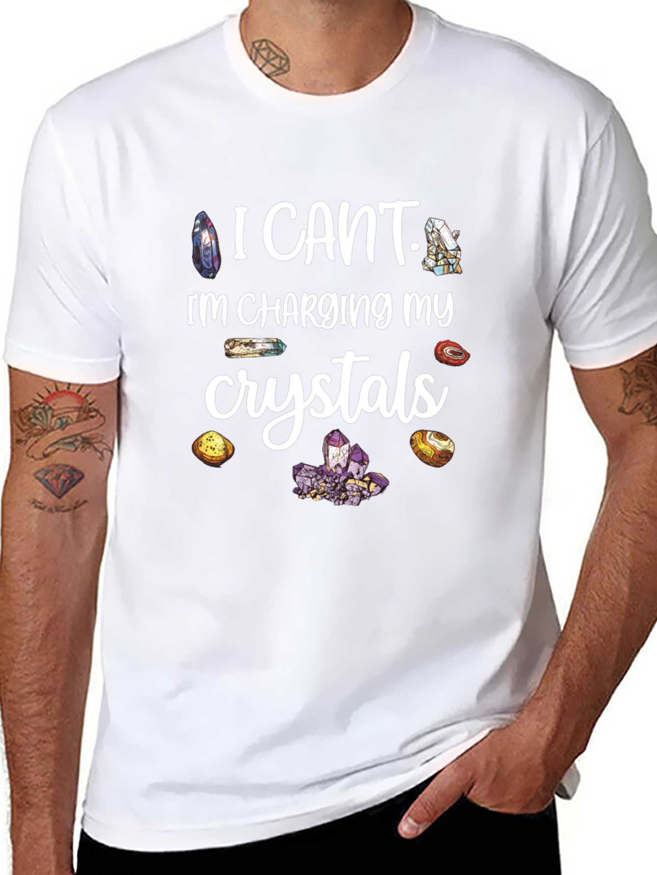 I Cant Charging My Crystals T-Shirt