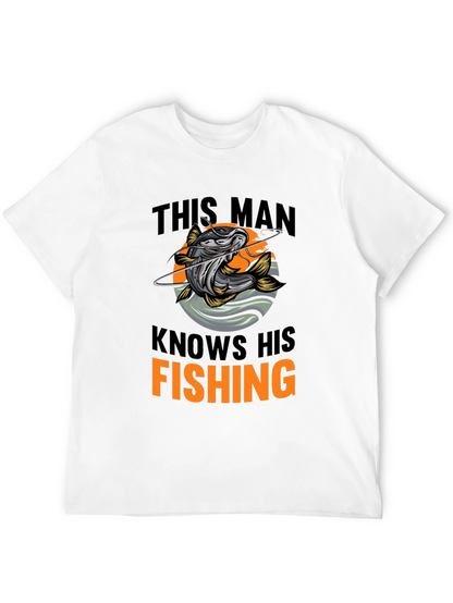 This Man Knows His Fishing Graphic T-Shirt
