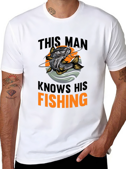 This Man Knows His Fishing Graphic T-Shirt