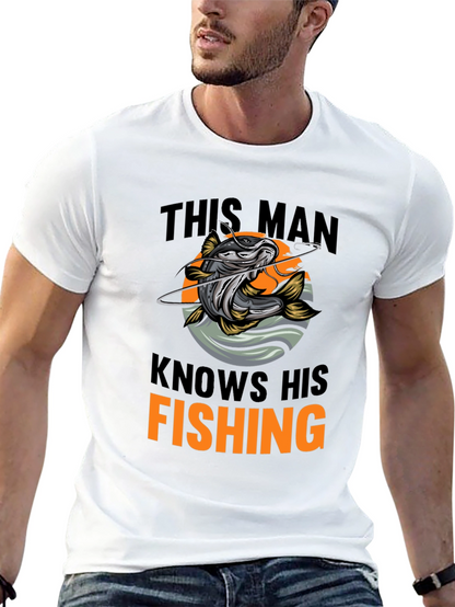 This Man Knows His Fishing Graphic T-Shirt