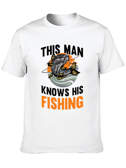 This Man Knows His Fishing Graphic T-Shirt