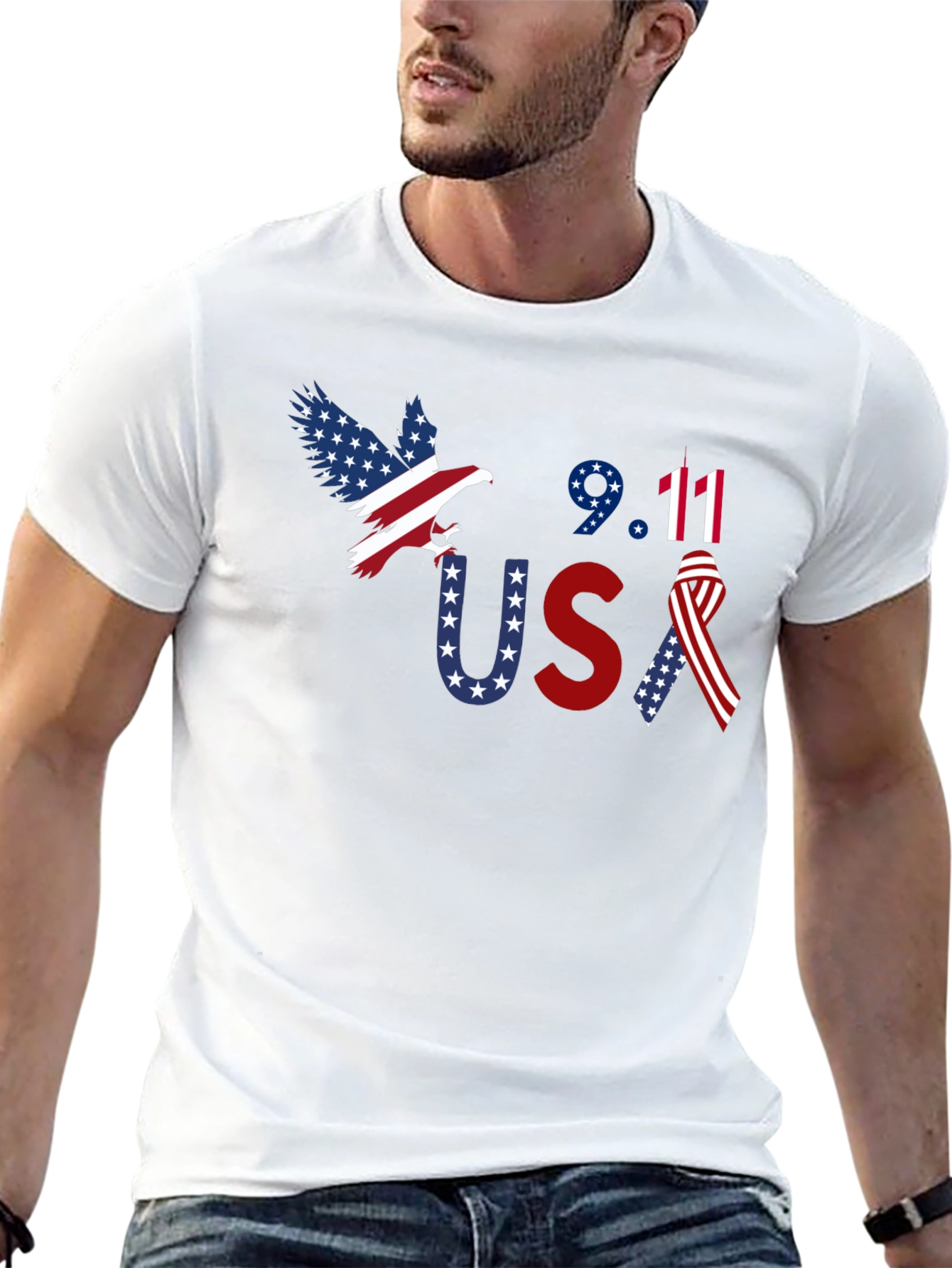 9/11 Patriot USA Graphic T-Shirt