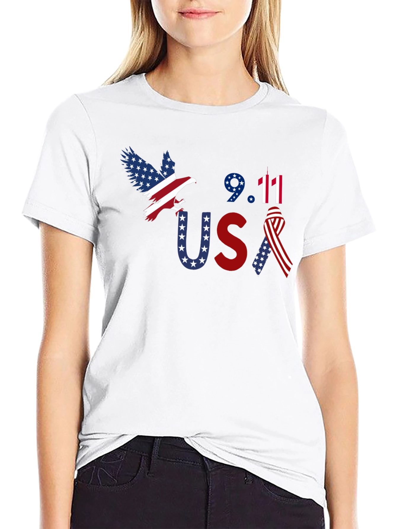 9/11 Patriot USA Graphic T-Shirt