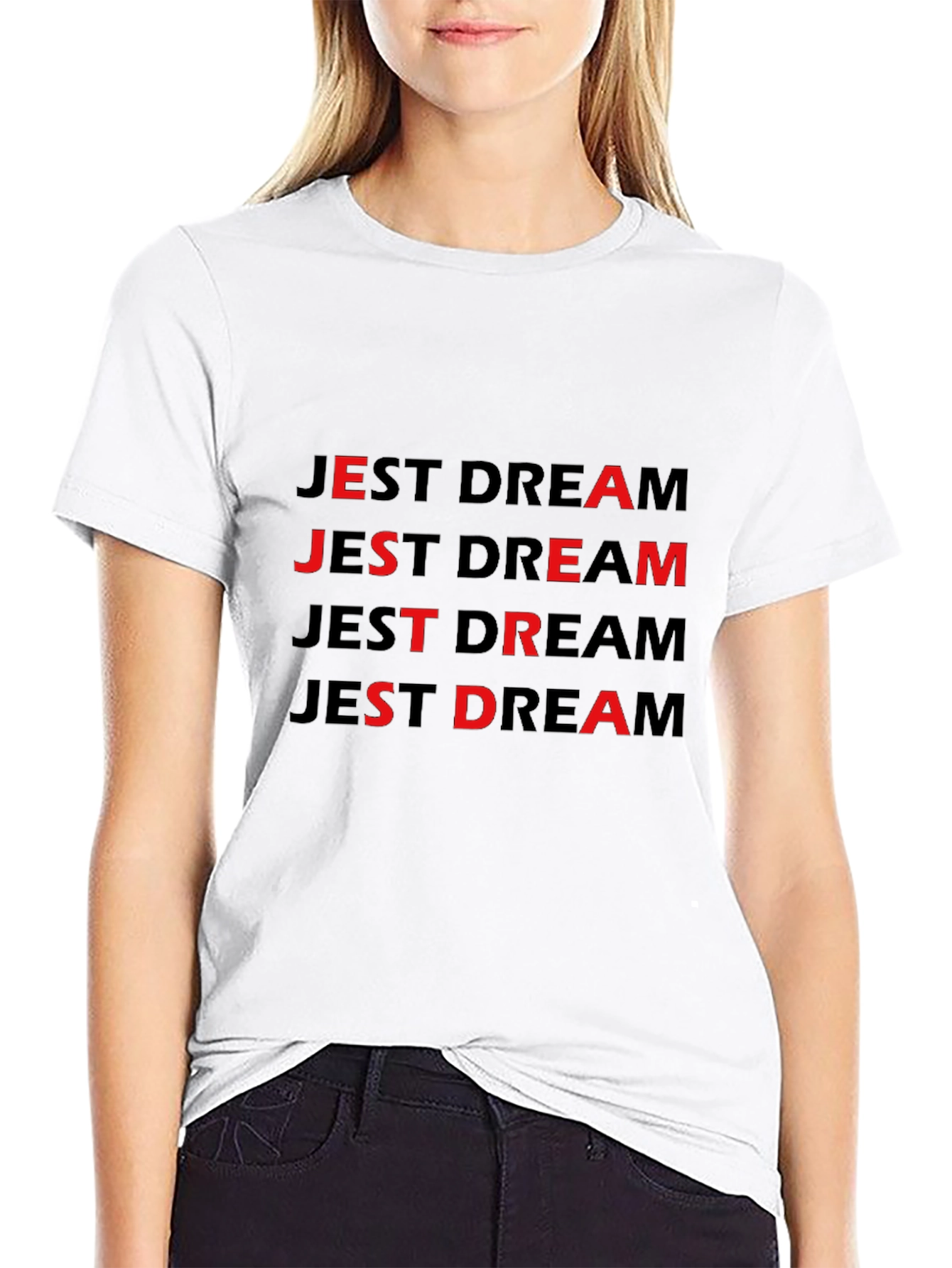Jest Dream Black Graphic T-Shirt