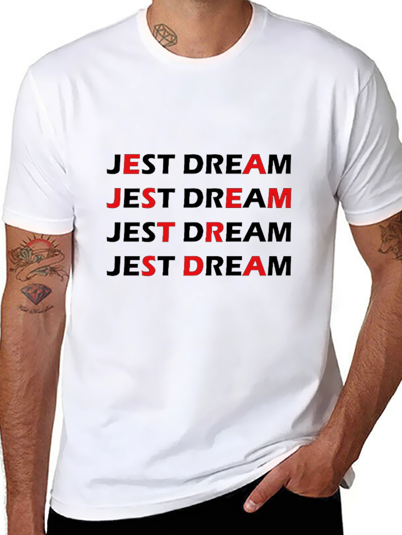 Jest Dream Black Graphic T-Shirt