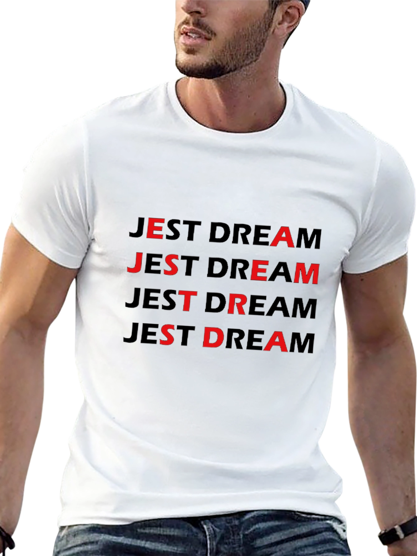 Jest Dream Black Graphic T-Shirt