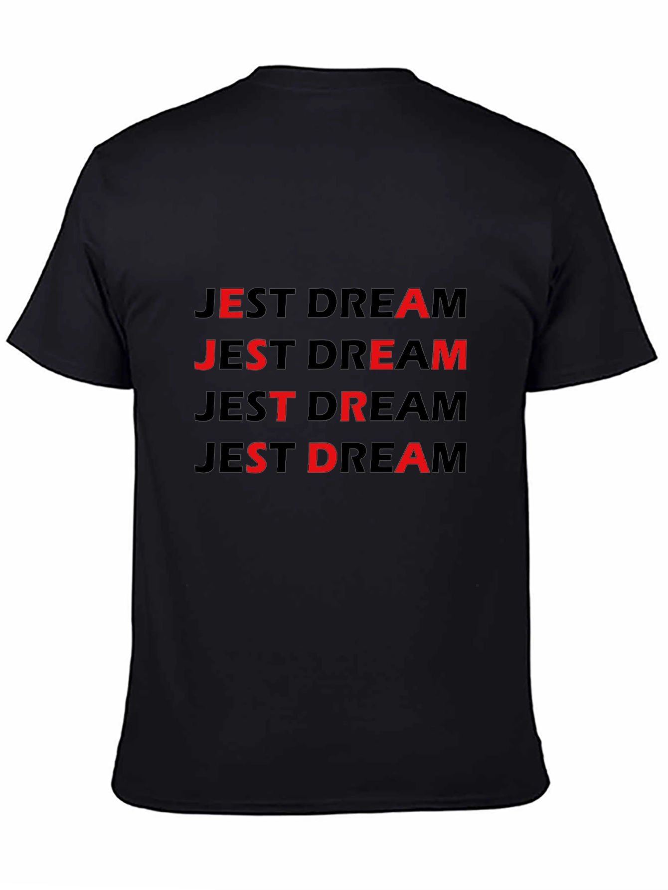 Jest Dream Black Graphic T-Shirt
