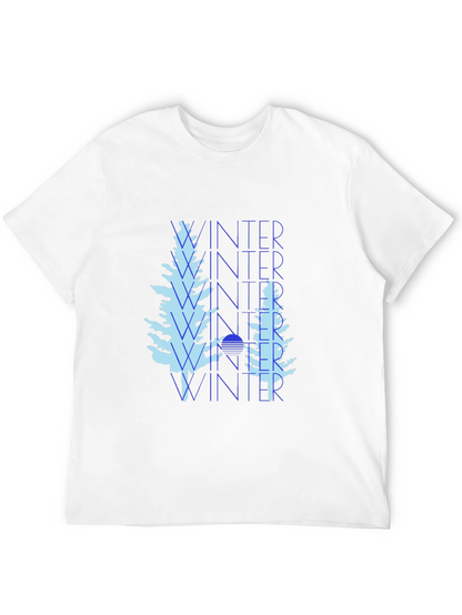 Winter Trees Black Graphic Tee