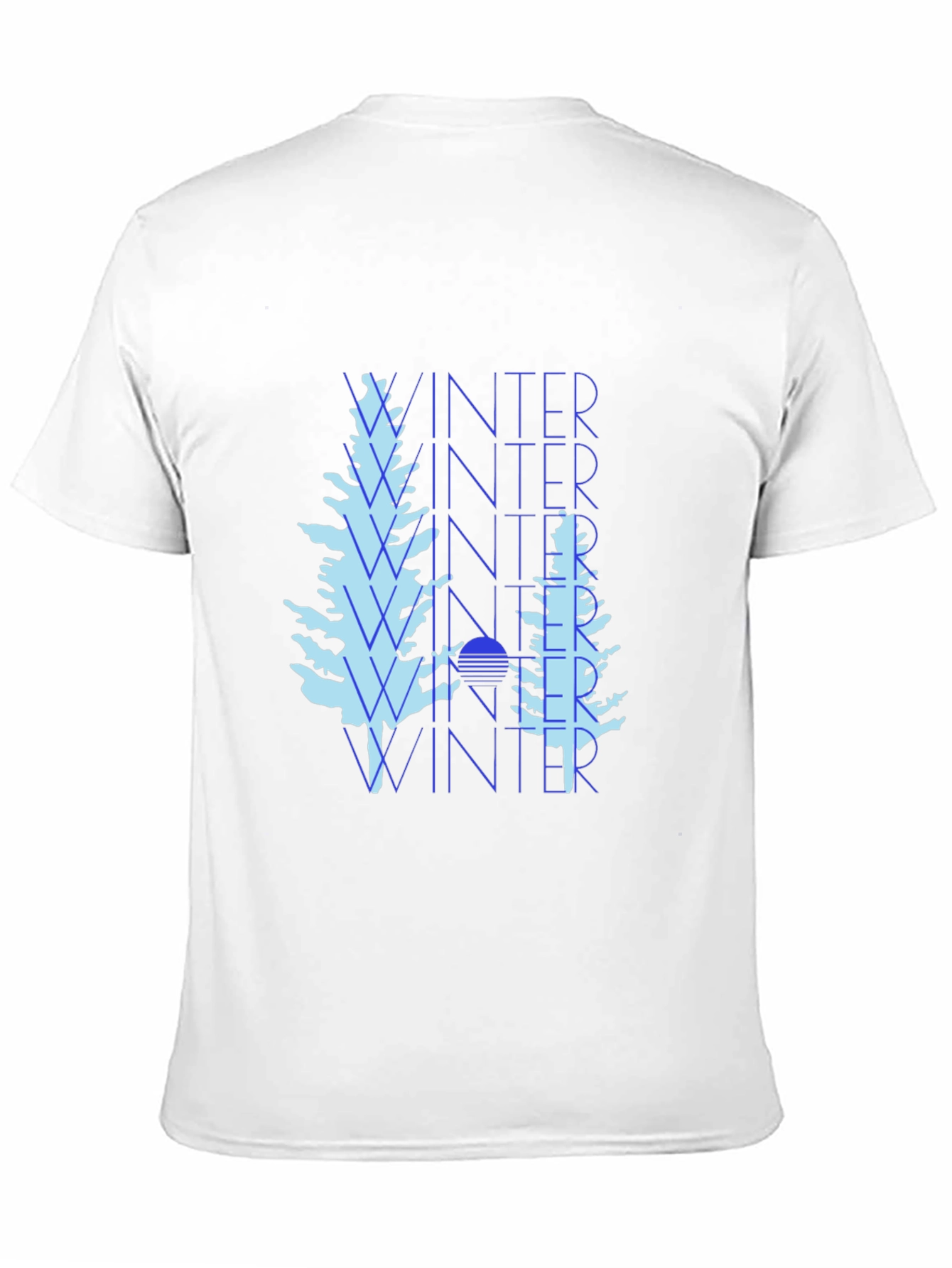 Winter Trees Black Graphic Tee