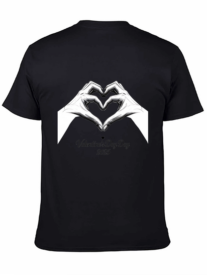Valentines Day 2025 Heart Hands Graphic Tee