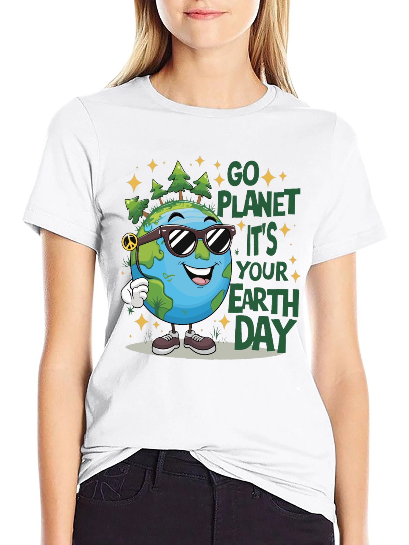 Earth Day Graphic Tee - Go Planet!