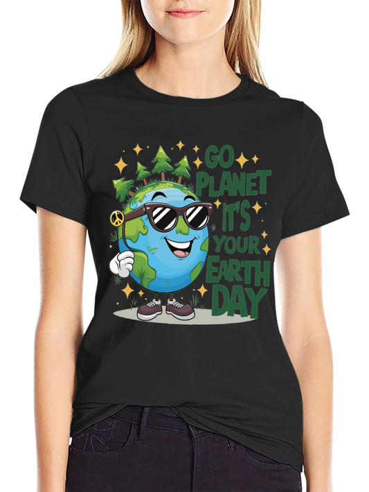Earth Day Graphic Tee - Go Planet!