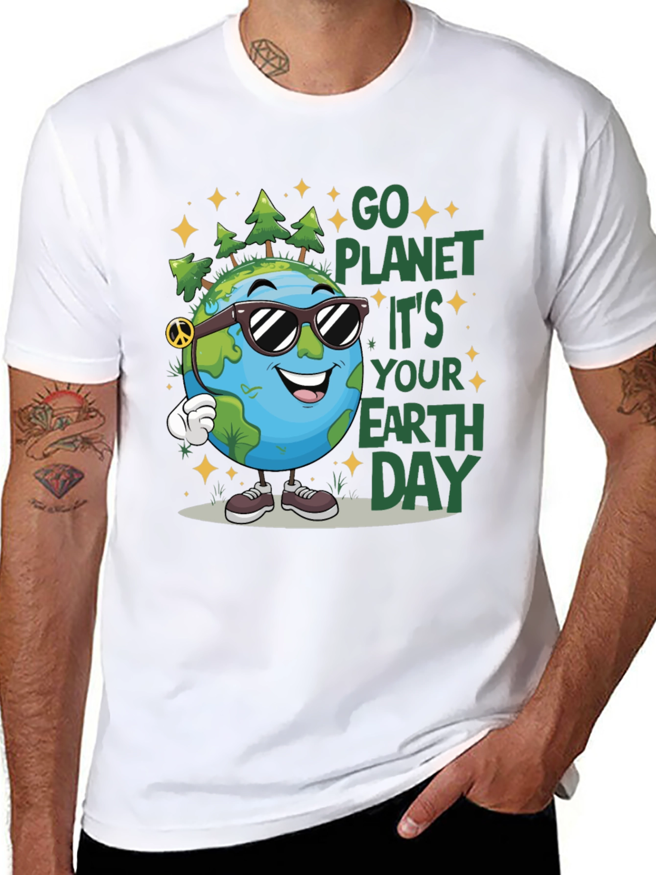 Earth Day Graphic Tee - Go Planet!