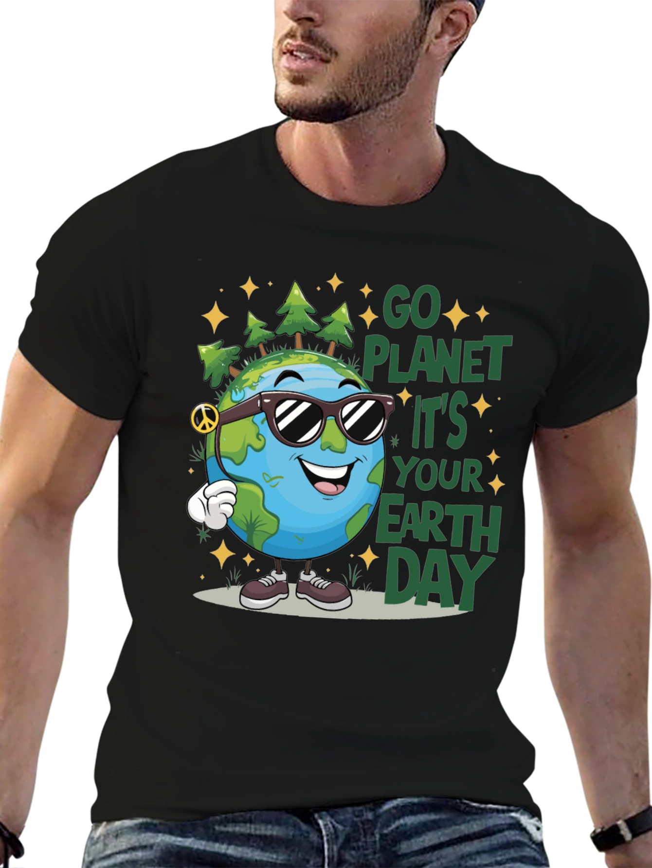 Earth Day Graphic Tee - Go Planet!