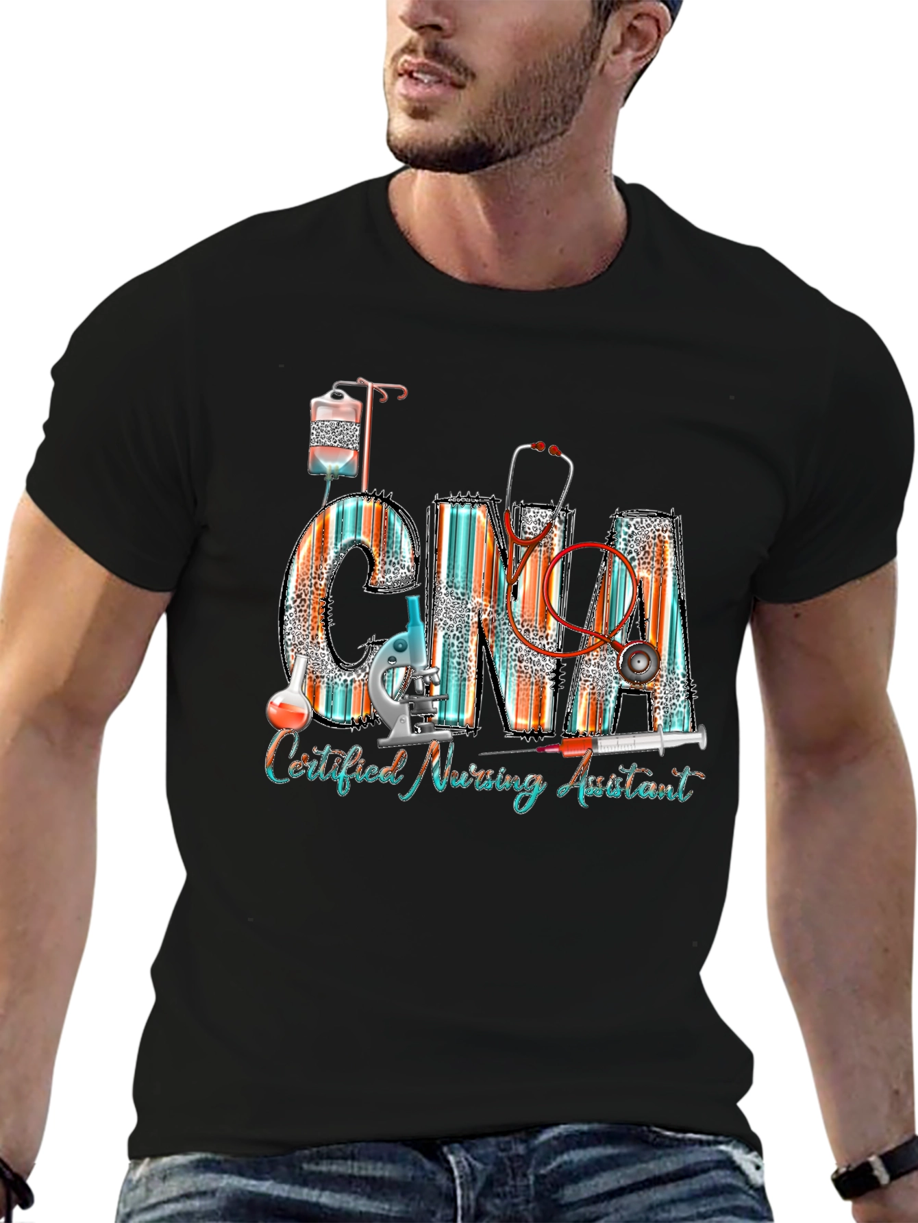 CNA Certified Nursing Assistant Graphic T-Shirt