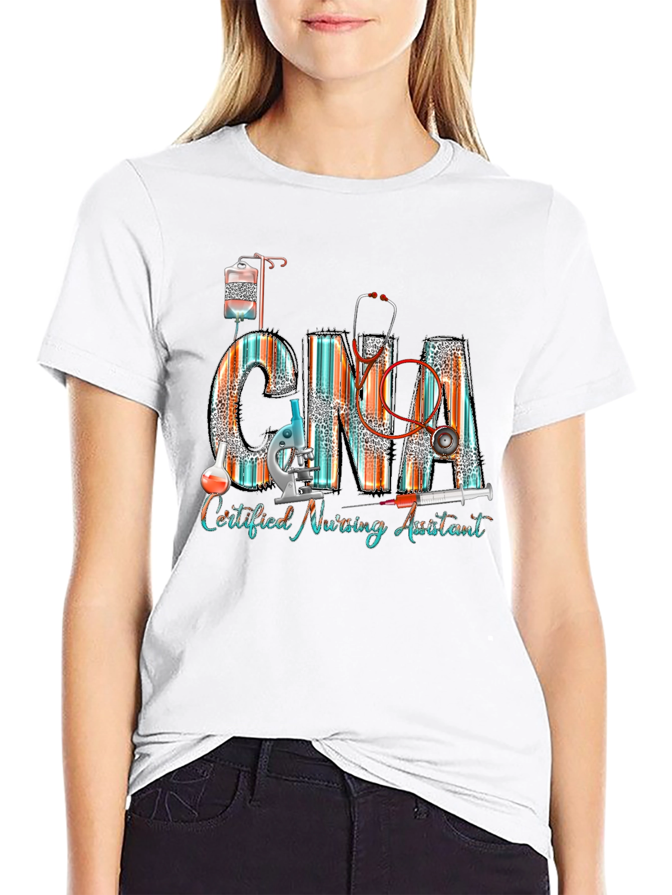 CNA Certified Nursing Assistant Graphic T-Shirt