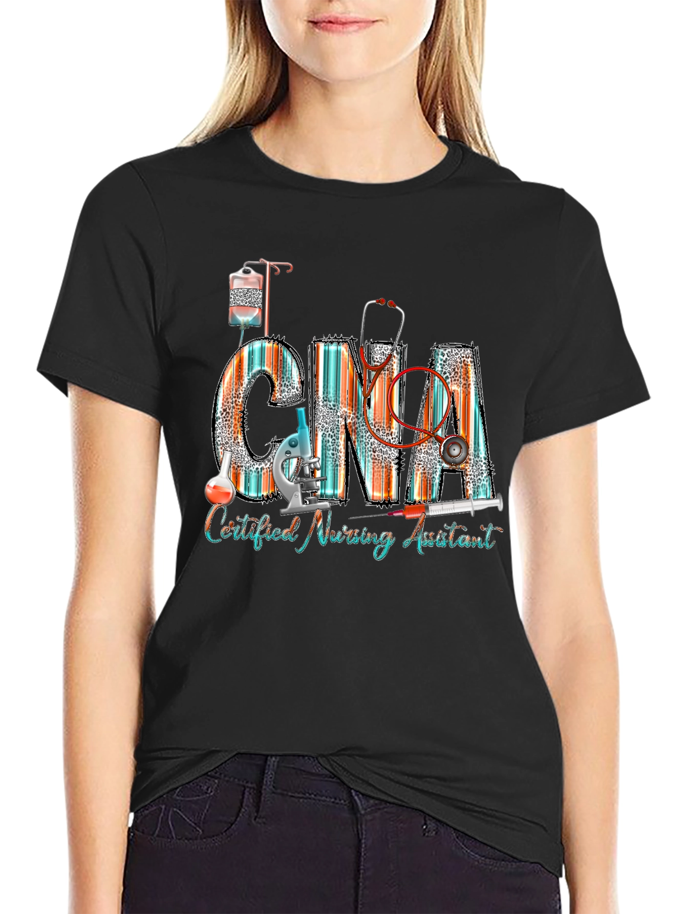 CNA Certified Nursing Assistant Graphic T-Shirt