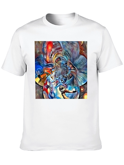 Abstract Fractal Art Black T-Shirt
