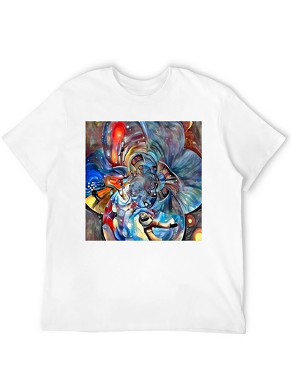 Abstract Fractal Art Black T-Shirt