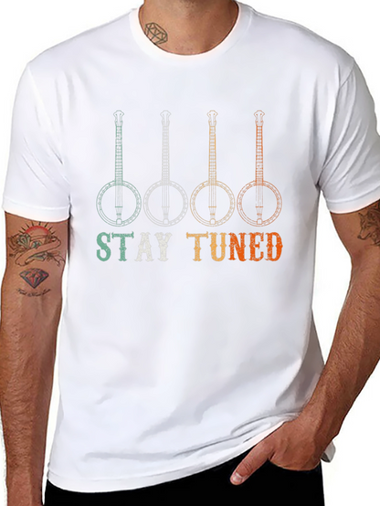 Stay Tuned Banjo Graphic T-Shirt