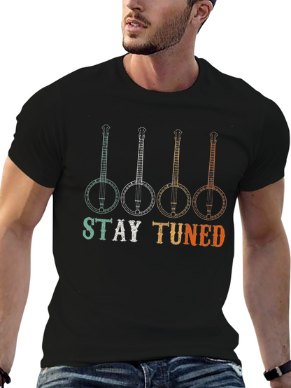 Stay Tuned Banjo Graphic T-Shirt