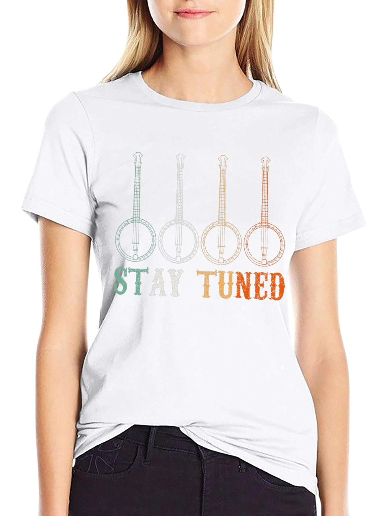 Stay Tuned Banjo Graphic T-Shirt
