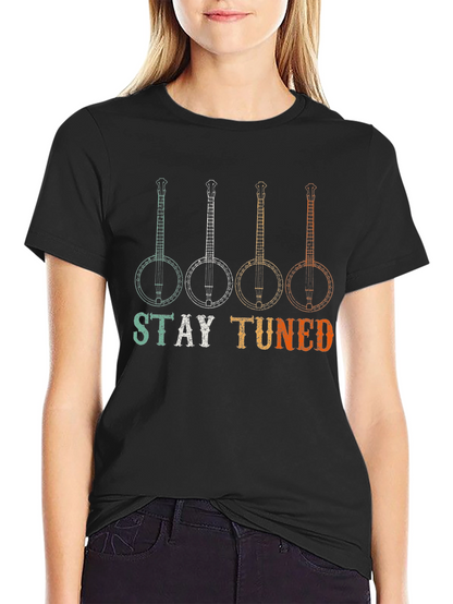 Stay Tuned Banjo Graphic T-Shirt
