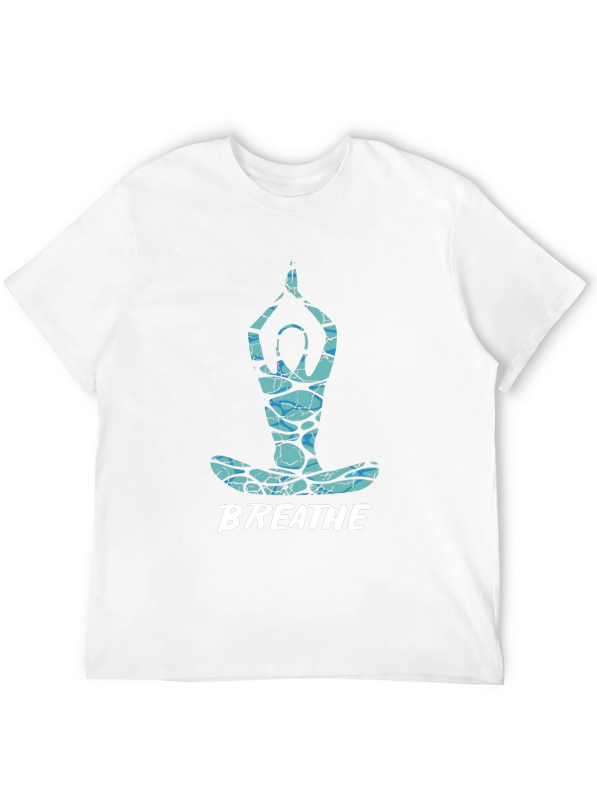 Breathe Yoga Pose Graphic Tee - Black