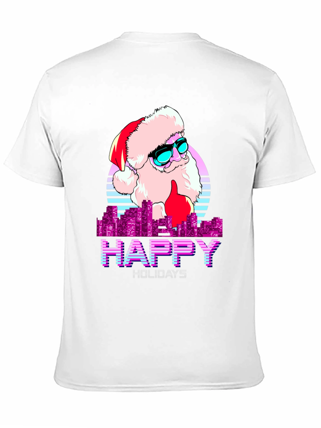 Cool Santa Happy Holidays T-Shirt