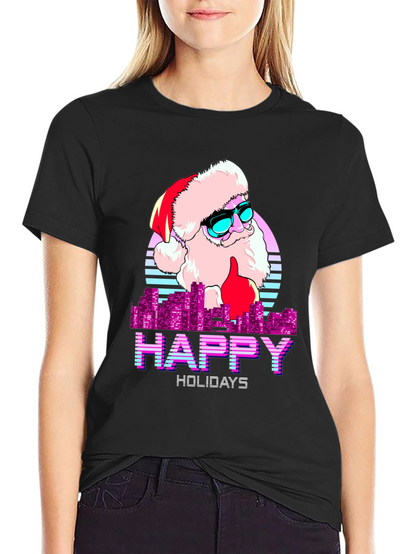 Cool Santa Happy Holidays T-Shirt