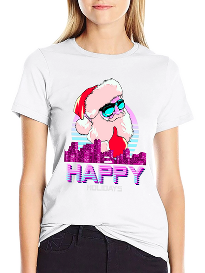 Cool Santa Happy Holidays T-Shirt