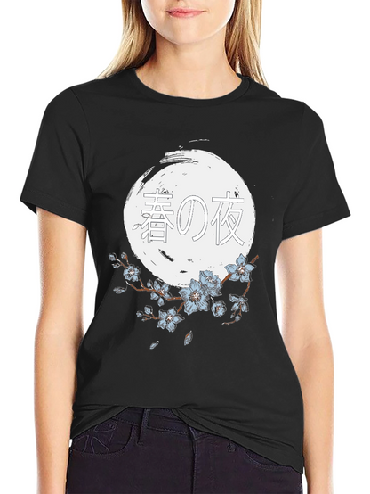 Japanese Spring Night T-Shirt - Unique Graphic Tee