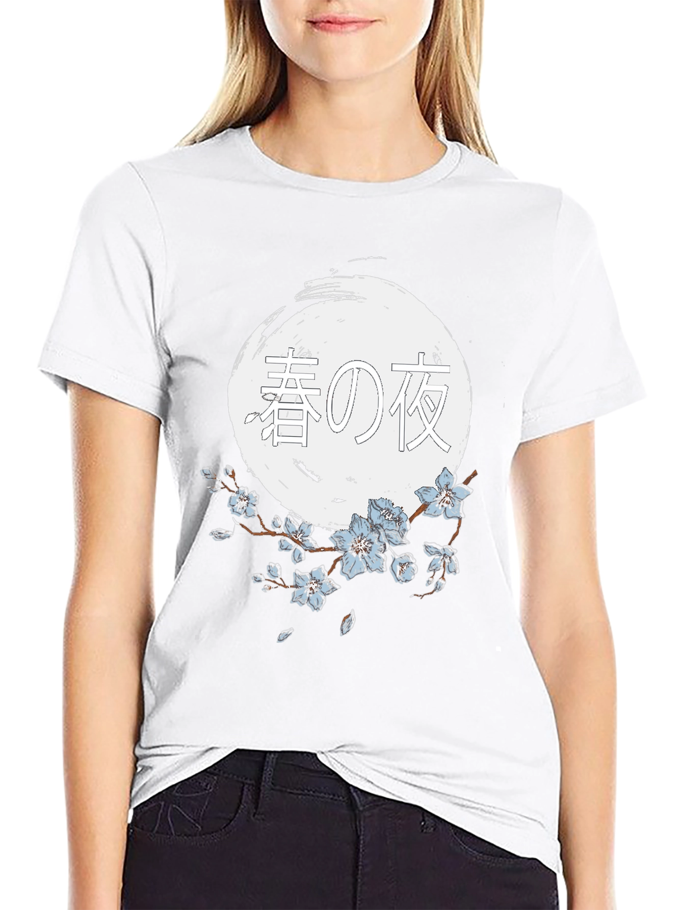 Japanese Spring Night T-Shirt - Unique Graphic Tee