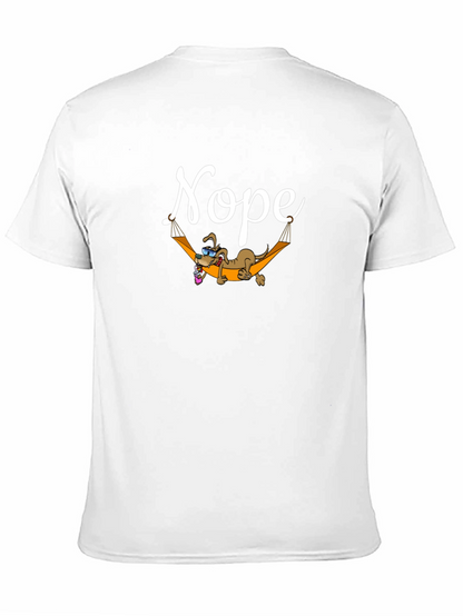 Nope Lazy Dog Hammock Graphic Tee