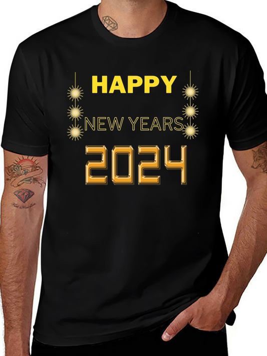 Happy New Year 2024 Graphic Tee
