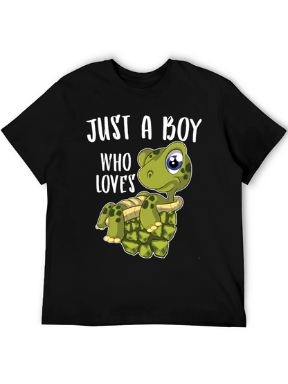 Boy Loves Turtles T-Shirt - Cute Turtle Graphic Tee