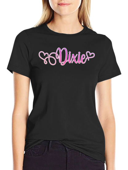 Dixie Heart Graphic Black T-Shirt