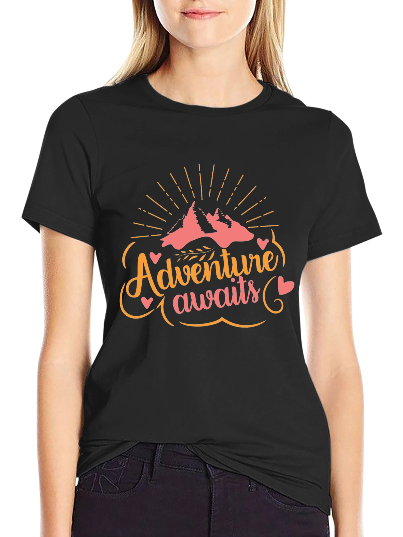 Adventure Awaits T-Shirt - Black